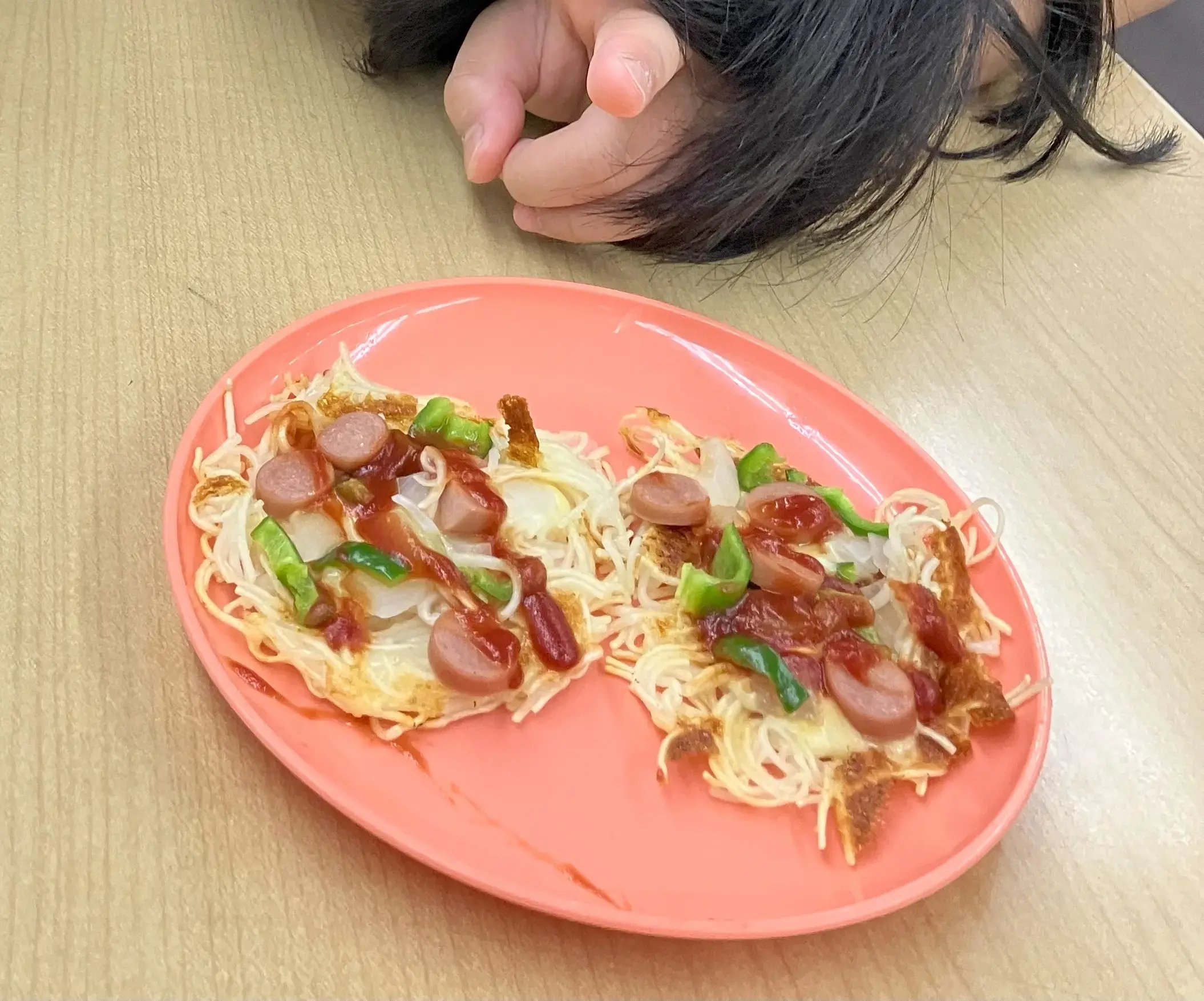 そうめんピザ
