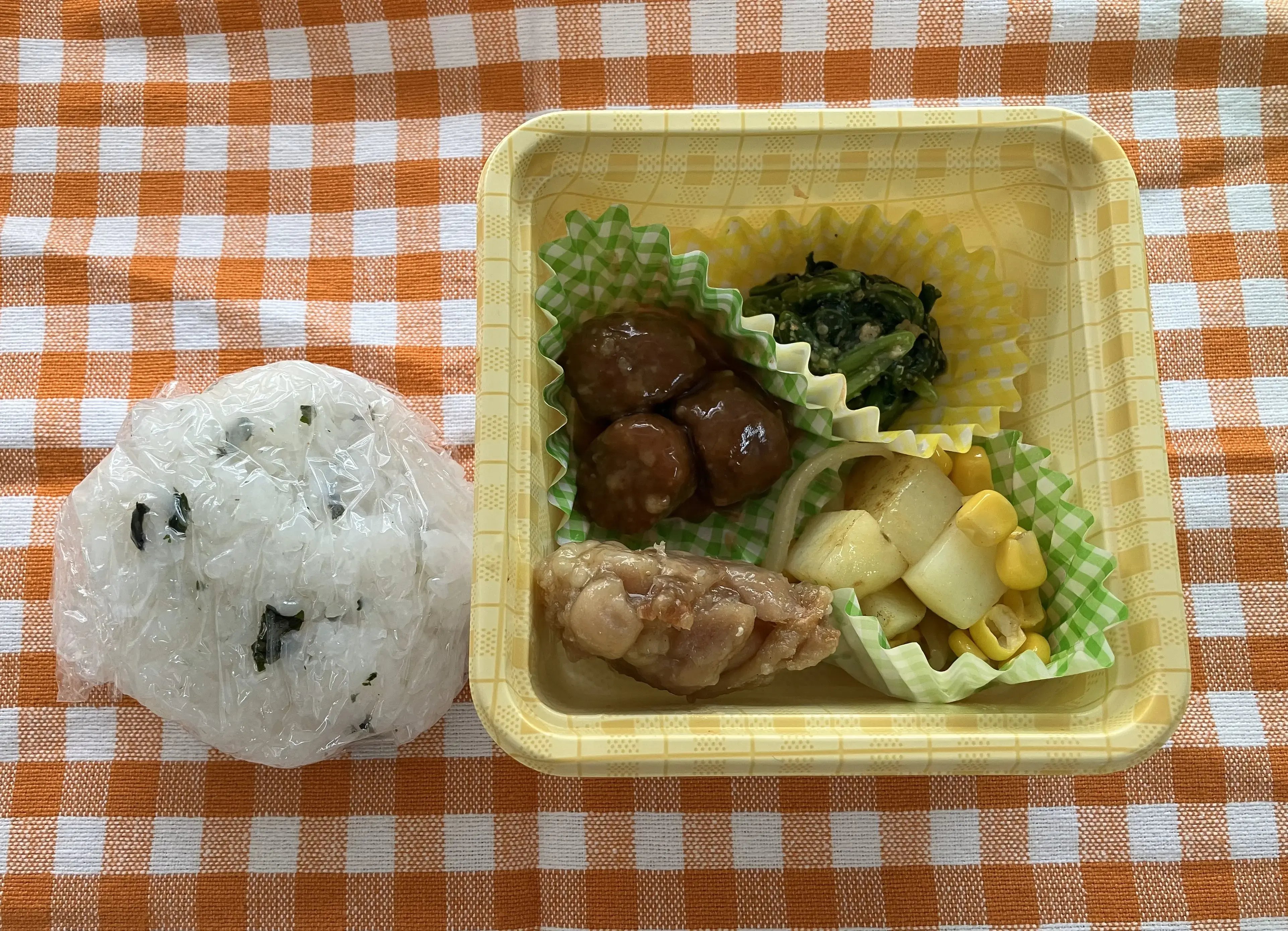 完成したお弁当